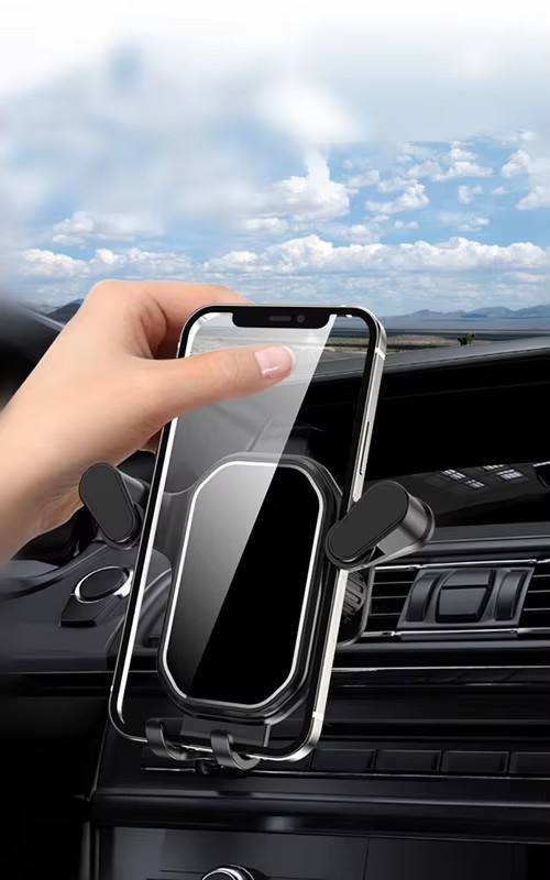 WTL Universal Stable Mirror Surface Car Phone Holder - Air Vent Dashboard Mobile Stand